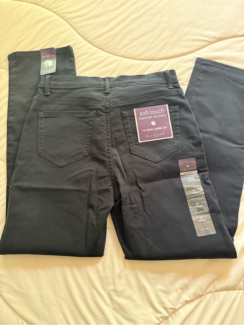 Gloria Vanderbilt Black women’s Jeans - Soft-Touch
